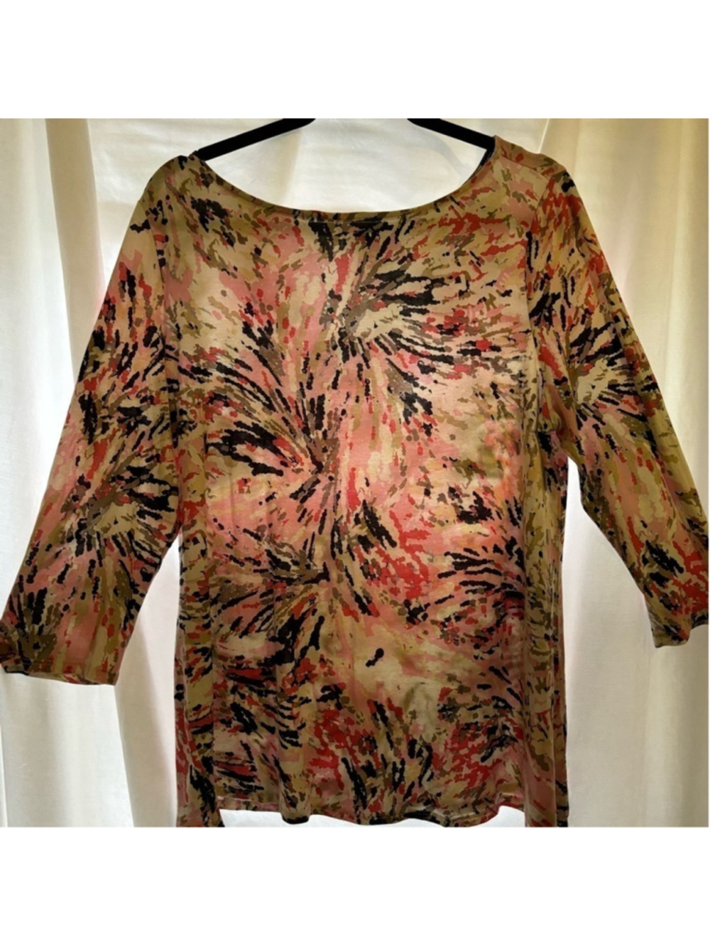 PECK & PECK WHITE AND PINK TOP